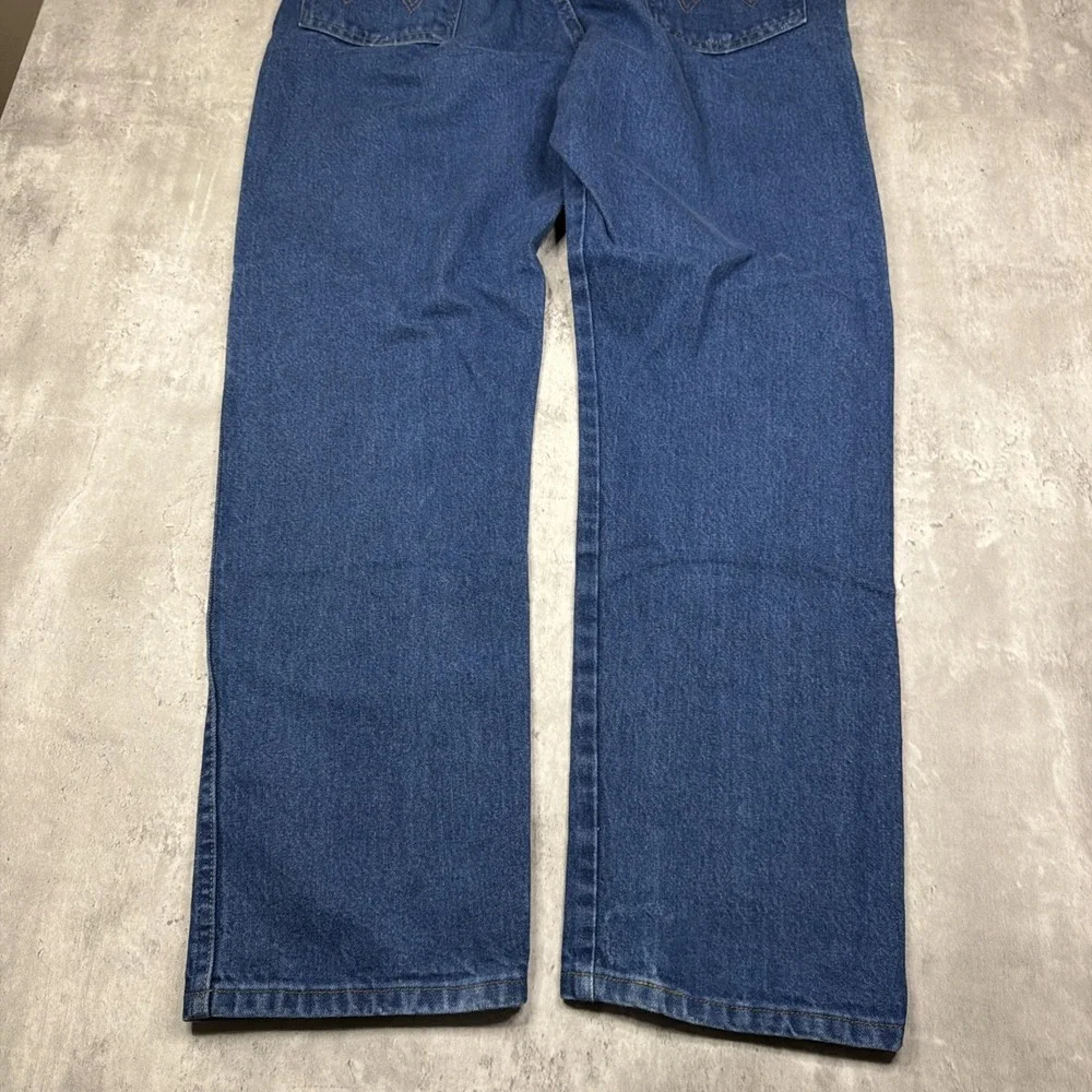 Wrangler 13MWZ Cowboy Cut Jeans Mens 38x30 Blue Denim Western Workwear VTG USA